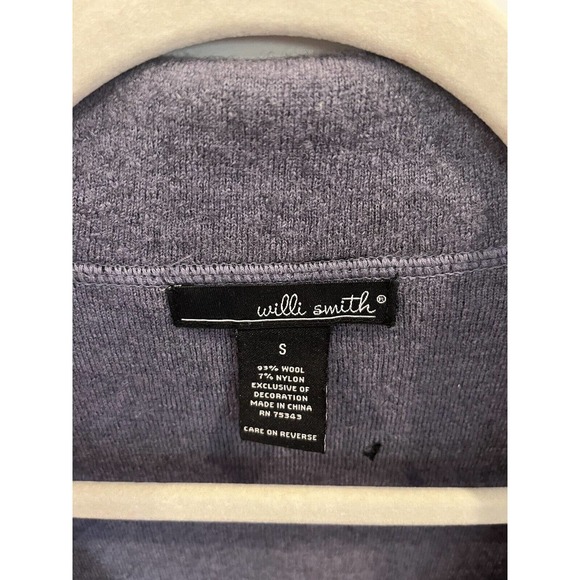 Will Smith CARDIGAN Women's BLACK SIZE SMALL 93% Wool Nice - Picture 2 of 8